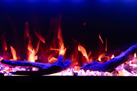 Линейный биокамин Mercury 42 LED RF